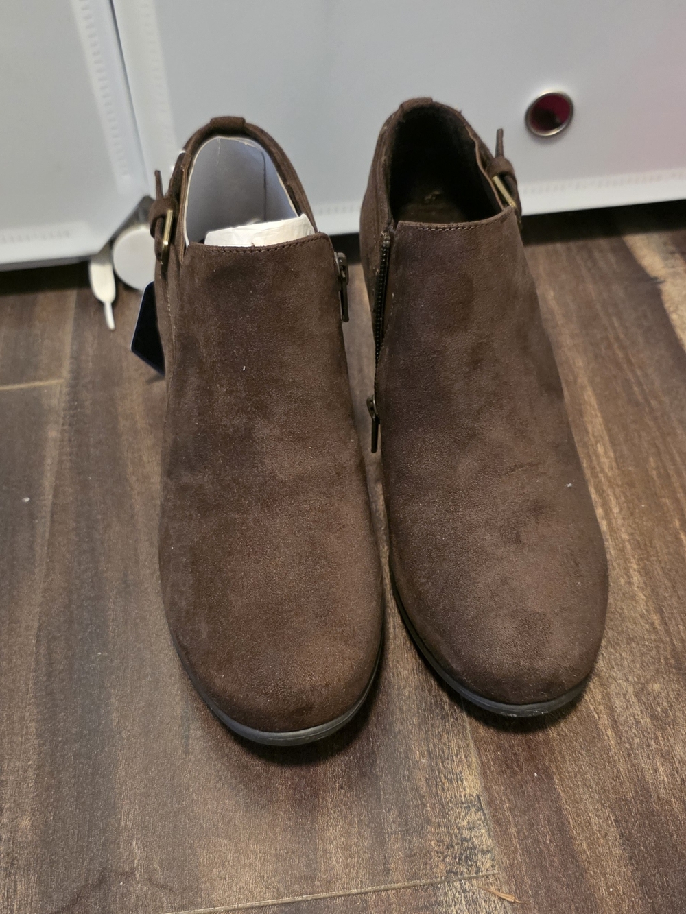 Womens Brown Suede Ankle Boots - Classic Casual Style